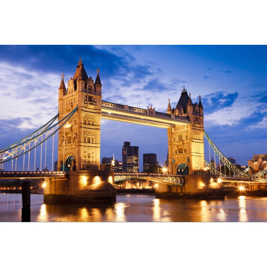 Tablou canvas Tower bridge noaptea (45 x 30 cm)