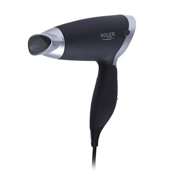 Uscator de par Adler AD 2219, 1250 W, pliabil, Negru/Argintiu Uscator de par Adler AD 2219, 1250 W, pliabil, Negru/Argintiu