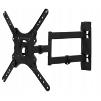 Suport TV de Perete cu Brat Pivotant pentru Televizor sau Monitor intre 26-55 inch, Reglabil, Capacitate 32kg, Negru