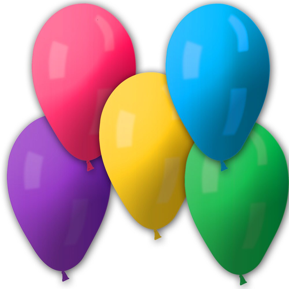 Baloane latex sidefate 21 cm, Asortate, Gemar AM80.ASS, set 25 buc