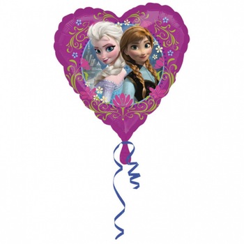 Balon folie inima, Frozen, Anagram, Multicolor, 43cm Balon folie inima, Frozen, Anagram, Multicolor, 43cm