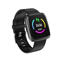 Bratara fitness Optimus AT 7 ecran color 1,3 inch, tensiune, puls, notificari, IP 67, pedometru, calorii, distanta, moduri sport, black