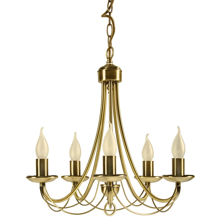 Candelabru Muza Zwis 35-69170, Candellux, E14, 5x40 W, Auriu