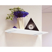 Raft de perete cu suport console, 60x30x2 cm, Arly, PAL Alb, 20 kg/polita