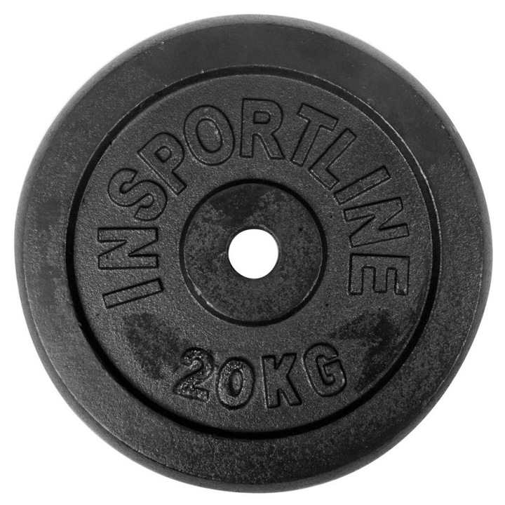 Disc Greutate fier inSPORTline Castblack 20 kg/30 mm