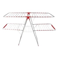 uscator de rufe extensibil dublu klausstech vopsit electrostatic greutate suportata 20 kg suport pentru carlige picioare antialunecare inaltime 123 cm dimensiuni 60 x 130 cm design modern argintiu imagen 25_0_
0