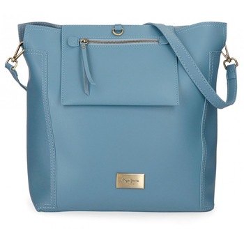 Geanta shopping 35 cm Pepe Jeans Angelica albastru Geanta shopping 35 cm Pepe Jeans Angelica albastru