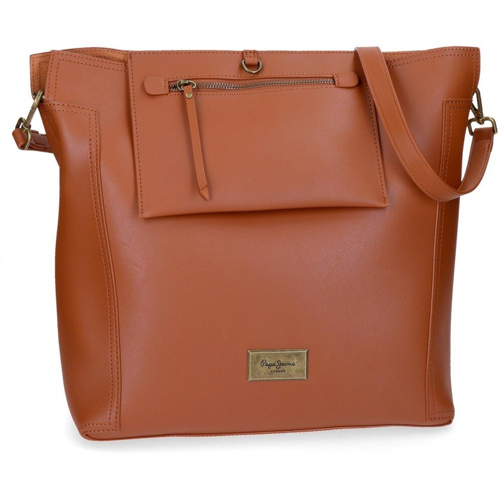 Geanta shopping 35 cm Pepe Jeans Angelica camel