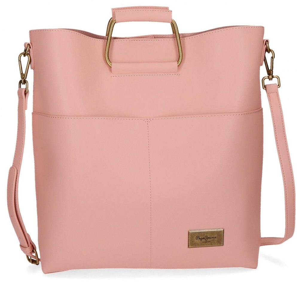 Geanta shopping 36 cm Pepe Jeans Angelica roz