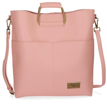 Geanta shopping 36 cm Pepe Jeans Angelica roz Geanta shopping 36 cm Pepe Jeans Angelica roz