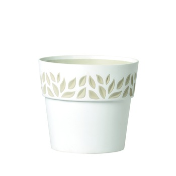 Masca Cloe, diametru 25 cm, alb si bej Masca Cloe, diametru 25 cm, alb si bej