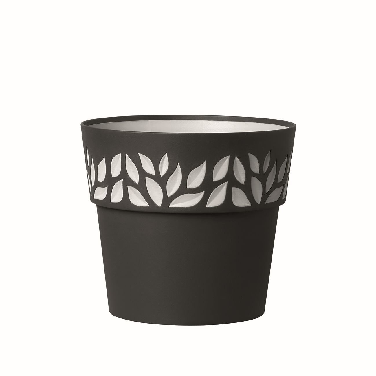 Masca Cloe, diametru 25 cm, grafit si gri