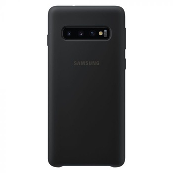 Husa protectie spate Samsung silicon soft pentru Samsung Galaxy S10 +/S10 Plus, bumper ultraslim, Negru, BBL691 Husa protectie spate Samsung silicon soft pentru Samsung Galaxy S10 +/S10 Plus, bumper ultraslim, Negru, BBL691