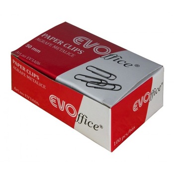 Agrafe Metalice EVOffice 50 mm, 100 Buc/Bax - Agrafe de Birou pentru Hartie, Clipsuri si Cleme Metalice Agrafe Metalice EVOffice 50 mm, 100 Buc/Bax - Agrafe de Birou pentru Hartie, Clipsuri si Cleme Metalice