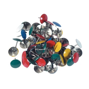 Pioneze Metalice Colorate EVOffice, 50 Buc/Bax - Pioneze pentru Prinderea Hartiei Pioneze Metalice Colorate EVOffice, 50 Buc/Bax - Pioneze pentru Prinderea Hartiei