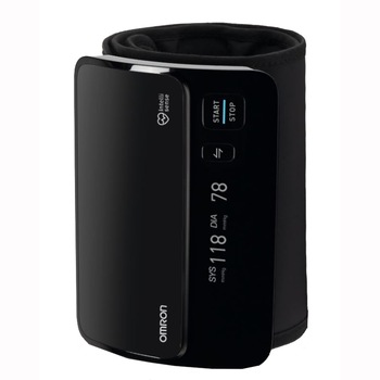 Tensiometru de brat Omron EVOLV, All -In-One, Bluetooth, Oled Display, 22-42cm, App, Negru, HEM-7600T-E Tensiometru de brat Omron EVOLV, All -In-One, Bluetooth, Oled Display, 22-42cm, App, Negru, HEM-7600T-E