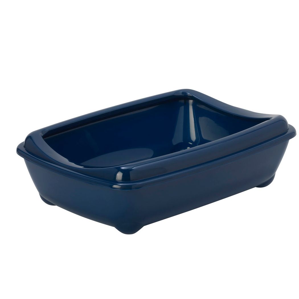 Litiera Moderna, cu rama anti-imprastiere, 50x38x13.5 cm, Gri