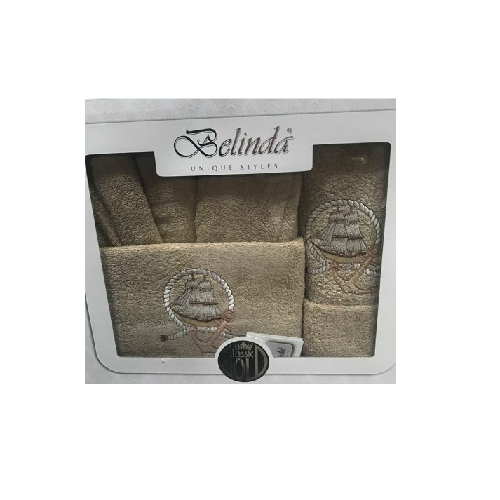 Set de baie 4 piese Belinda Classic , culoare bej