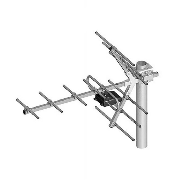 Antena Yagi directionala, pentru receptia canalelor TV UHF (21-60), 11 elementi