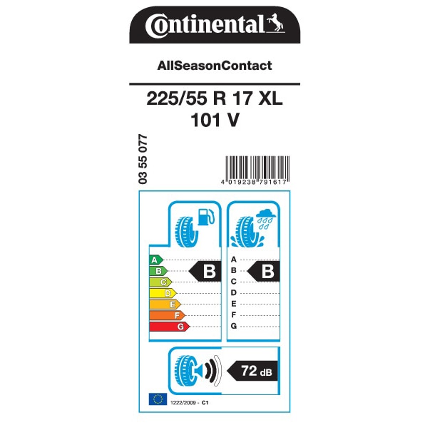 Anvelopa All Season Continental All SeasonContact 225/55R17 101V