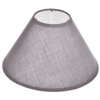 Abajur decorativ gri pentru veioze , DecorCasa , 9 x 15 x 22 cm