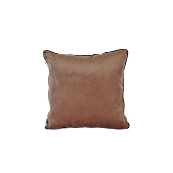 Perna decorativa, din catifea delicata maro, DESIGNER M, 45X45 cm Perna decorativa, din catifea delicata maro, DESIGNER M, 45X45 cm