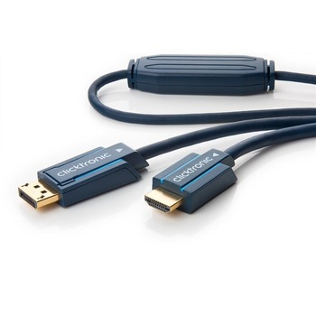Cablu Displayport tata - HDMI tata 15m Clicktronic Cablu Displayport tata - HDMI tata 15m Clicktronic
