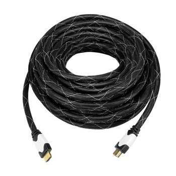 Cablu Art HDMI tata/HDMI 1.4 tata 15m cu ETHERNET braid oem Cablu Art HDMI tata/HDMI 1.4 tata 15m cu ETHERNET braid oem