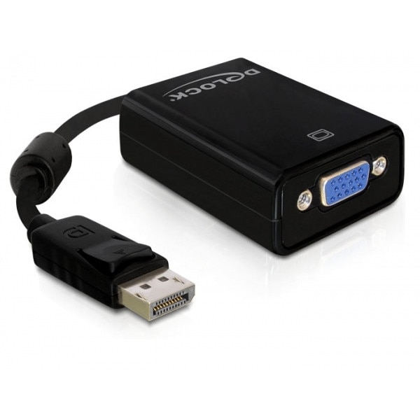 Adaptor Displayport la VGA 15 pini T-M negru, Delock 61848