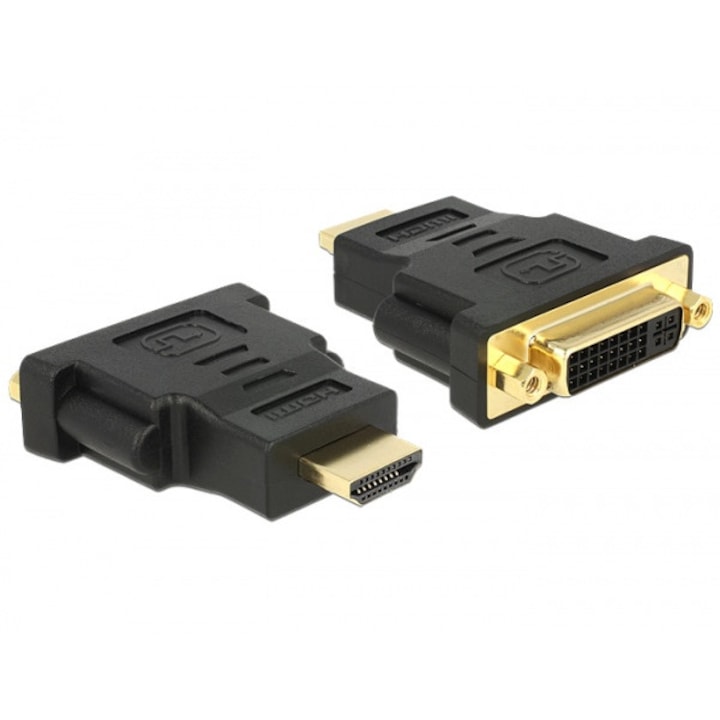Adaptor HDMI la DVI-I Dual Link 24+5 pini T-M, Delock 65467