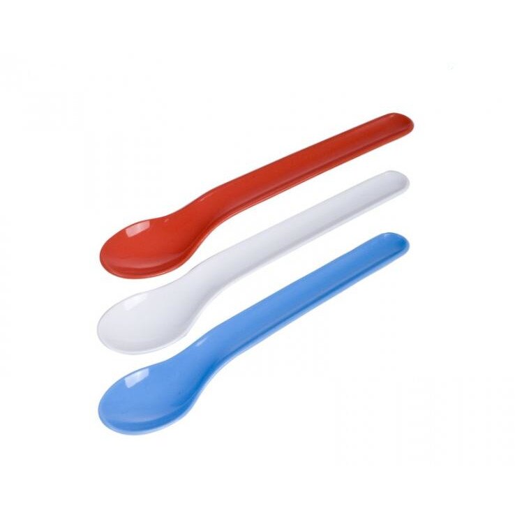 Lingurita plastic 3 buc., rosu, alb si albastru, Canpol, 2/582