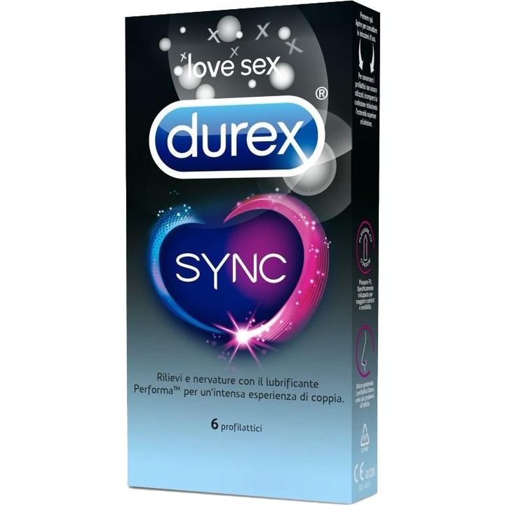 Durex Sync óvszer, 6 db