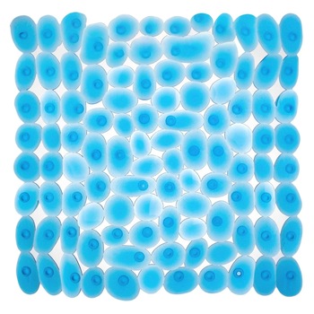 Covoras de baie, Zola®, antiderapant - 54 x 54 cm - model pietre albastre Covoras de baie, Zola®, antiderapant - 54 x 54 cm - model pietre albastre