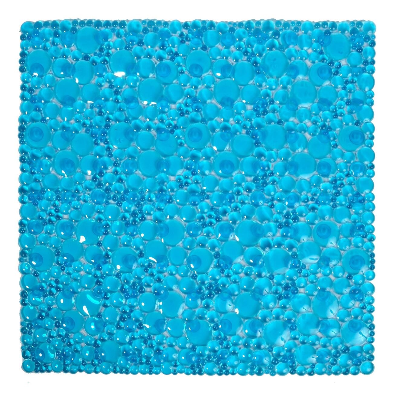 Covoras de baie, Zola®, antiderapant - 49 x 49 cm - albastru