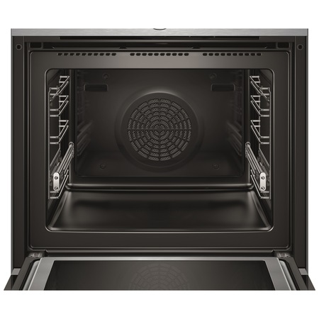 Cuptor incorporabil Bosch HMG6764S1, Electric, Multifunctional, Functie microunde, Display, Grill, Timer, Autocuratare pirolitica, 67 L, Inox