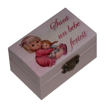 Cutiuta pentru prima suvita sau primul dintisor Fetita, Little Angel Cutiuta pentru prima suvita sau primul dintisor Fetita, Little Angel