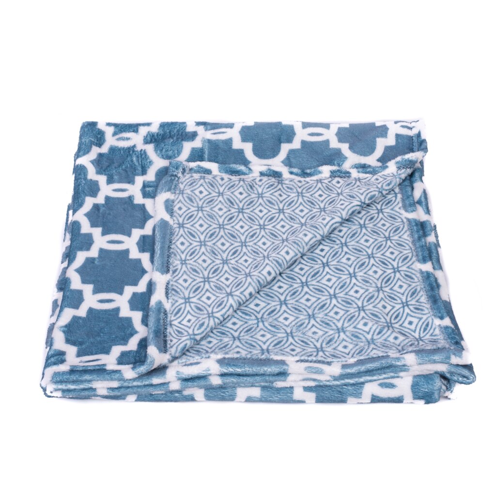 Patura Circles Karlington, 130 x 170 cm, Albastru