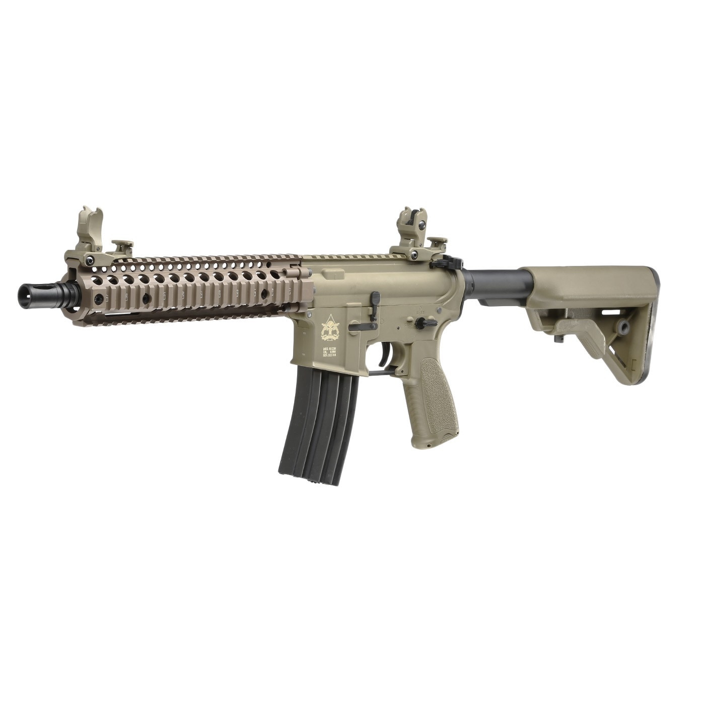 Pusca Recon MK18 mod 1 - 10.8 inch - Carbontech- Tan cu functionare electrica