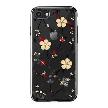 Husa iPhone 7 / 8 Kavaro Honeybee Preciosa Crystals Black Husa iPhone 7 / 8 Kavaro Honeybee Preciosa Crystals Black