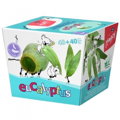 Batiste de hartie aromate pt copii Bella Happy 2 culori Eucalipt 80buc