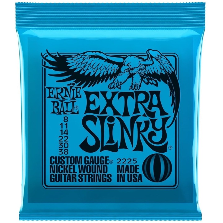 Комплект струни за електрическа китара Ernie Ball Extra Slinky 8-38