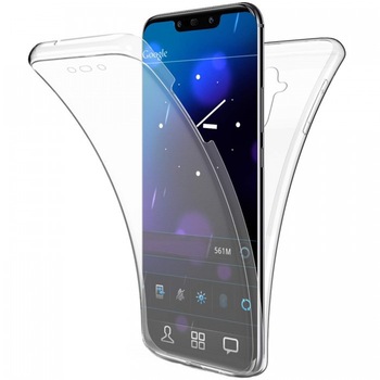 Husa silicon 360 fata+spate, Huawei Mate 20 Lite, Transparent Husa silicon 360 fata+spate, Huawei Mate 20 Lite, Transparent