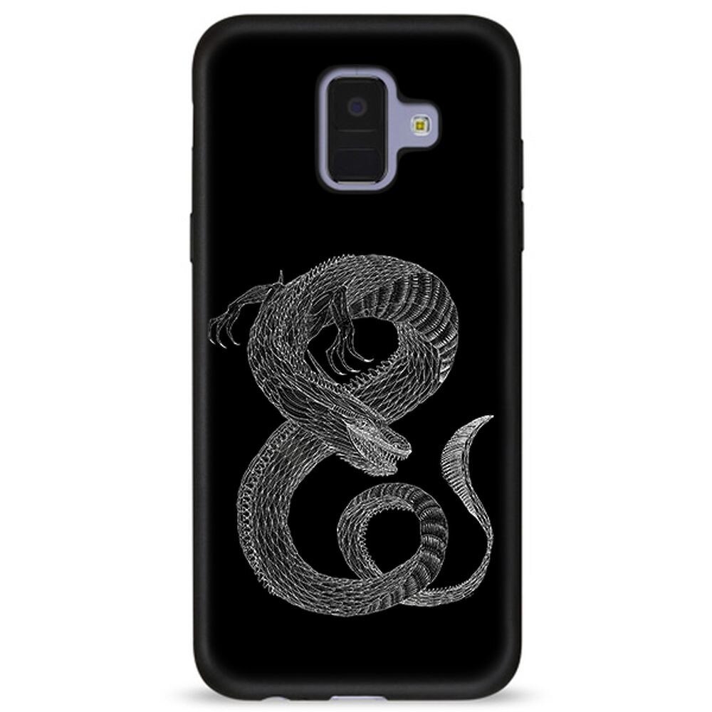 Husa Samsung Galaxy A8 2018 - Silicon Matte TPU Dragon.1