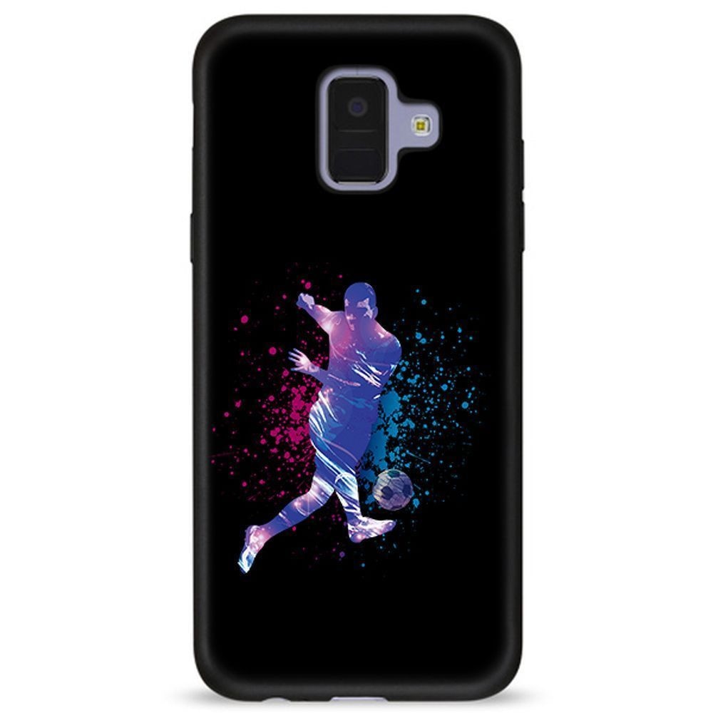 Husa Samsung Galaxy A8 2018 - Silicon Matte TPU Football