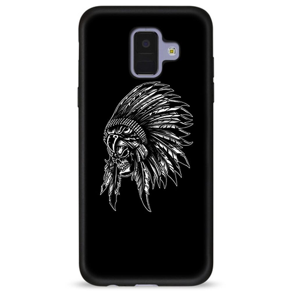 Husa Samsung Galaxy A6 2018 - Silicon Matte TPU Indian Skull