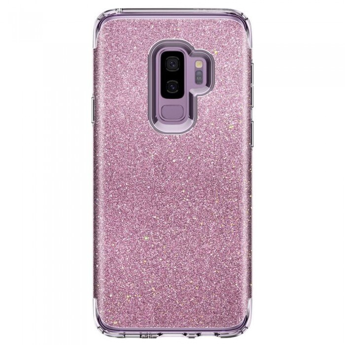 Husa silicon Glitter Samsung S9 , Auriu