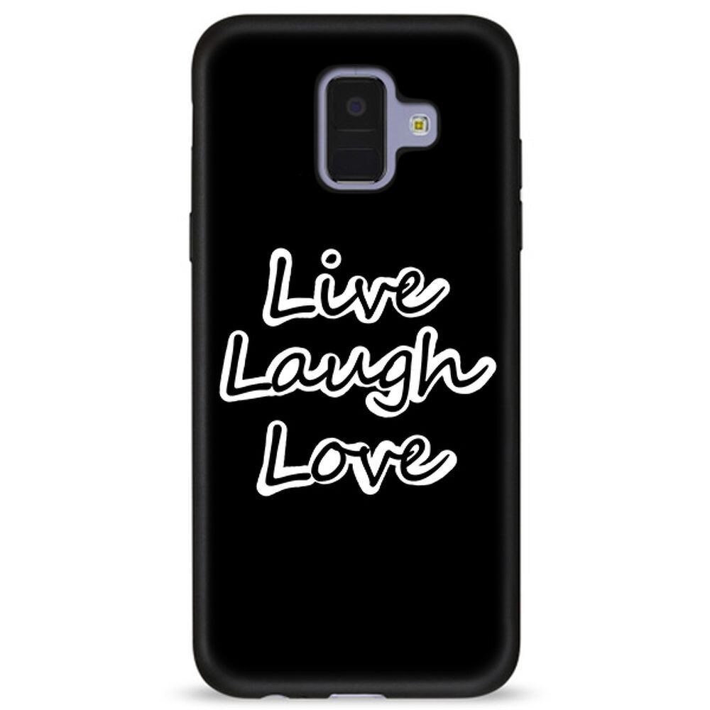 Husa Samsung Galaxy A6 2018 - Silicon Matte TPU Live LAugh