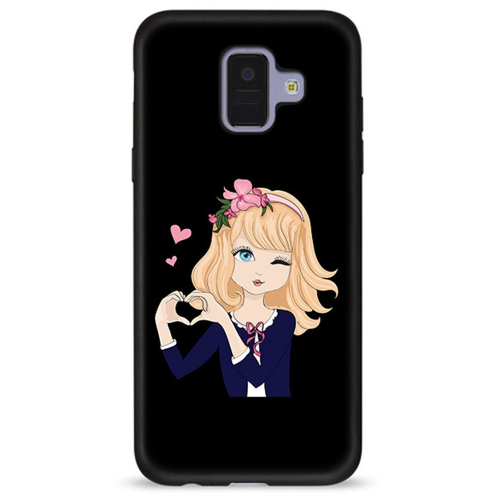 Husa Samsung Galaxy A6 2018 - Silicon Matte TPU With Love