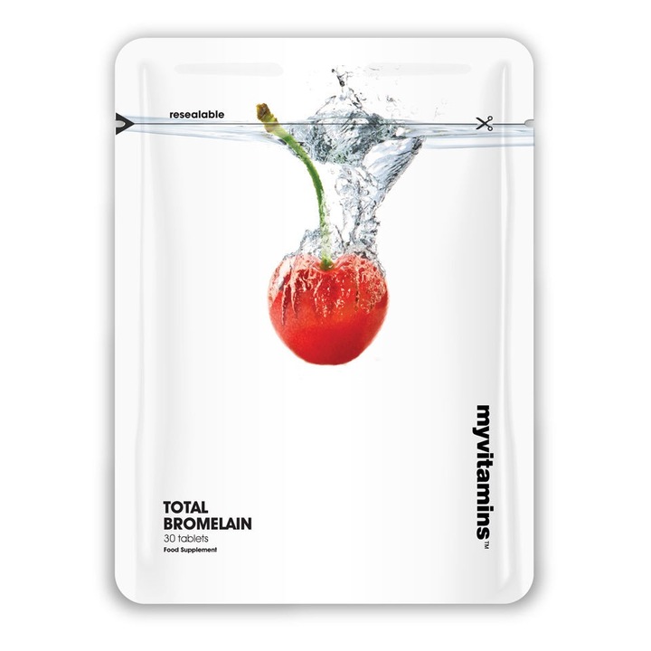 Хранителна добавка Myvitamins Total Bromelain, 30 tabs