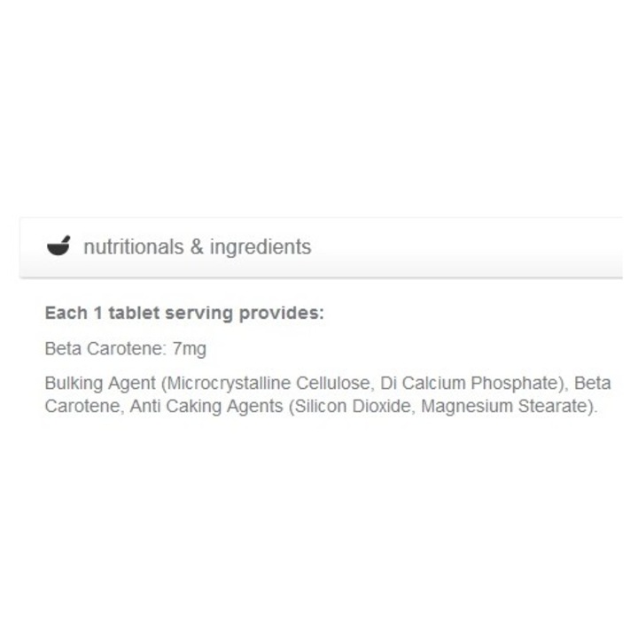 Витамин А Myvitamins Total Beta Carotene, 90 tabs